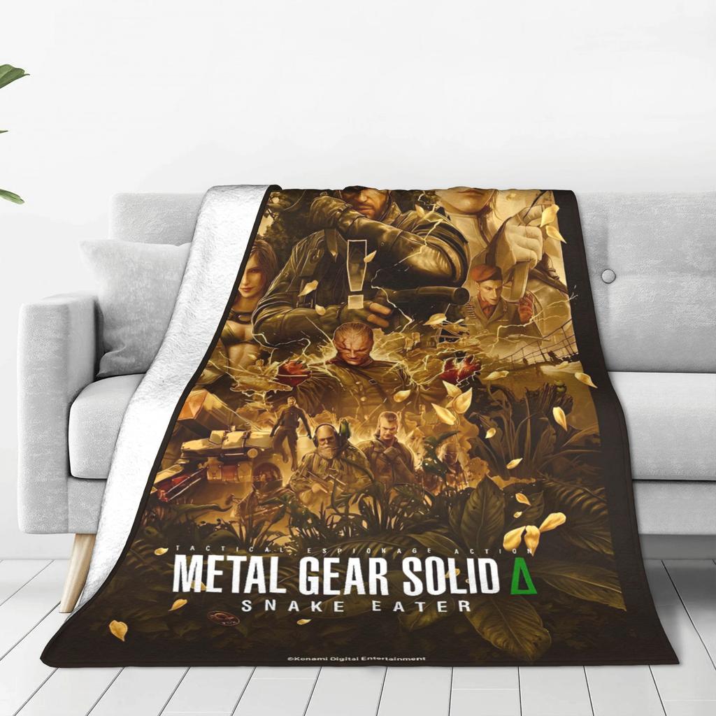 Metal Gear Solid Snake Game (1) Blanket Quality Super Soft Throw Blanket Winter Kids Outdoor Funny Bedspread