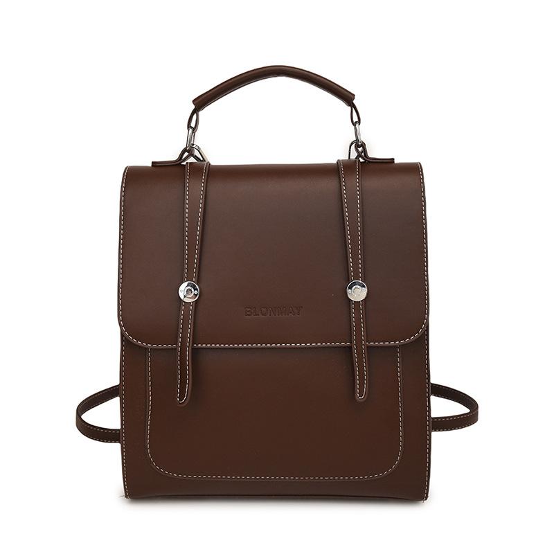 Textured Backpack Women's 2025 New Fashion Multi-functional Casual Shoulder Bag Casual Simple Messenger Bag