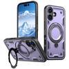 For iPhone 17 Case Compatible with MagSafe Military Protection PC+TPU Kickstand Phone Cover
