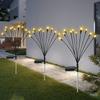 Decorative Solar Garden Light Outdoor Waterproof Firefly- for Path Light for Pathway Yard Patio Landscape Warm White/Col