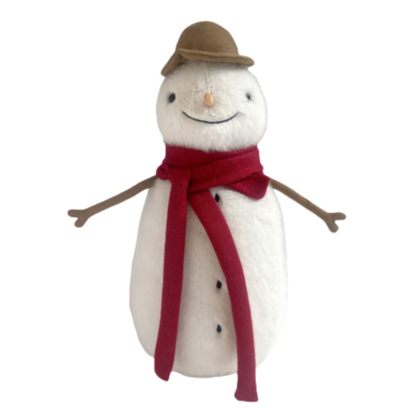

JELLYCAT Christmas Series Cute Snow Jesse Snowman Dolls Plush Doll 30cm Height In Sitting Posture