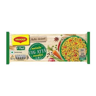Maggi Nutri Licious Makaron Atta Masala Veg z 20 Przyprawami 290g Opakowanie 4 szt.