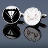 Fashion French Style Wedding Cufflinks Round Paint Alloy Suit Versatile Cuffs Nails Classic Couple Gifts Groom Sleeve Buttons