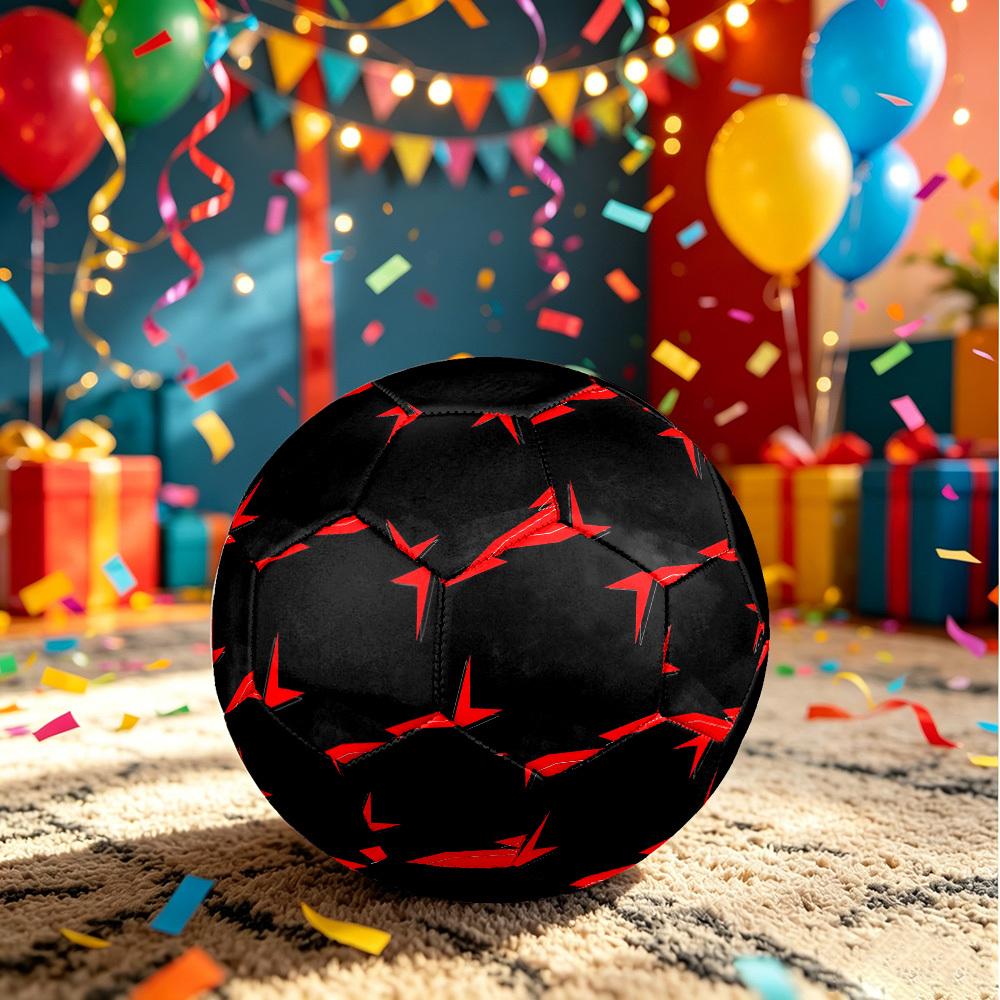 1 pz Pallone da Calcio Astratto Nero Taglia 5 Professionale Leggero Resistente Partita Allenamento Calcio Sportivo Indoor e Outdoor Pallone da Allenamento y8