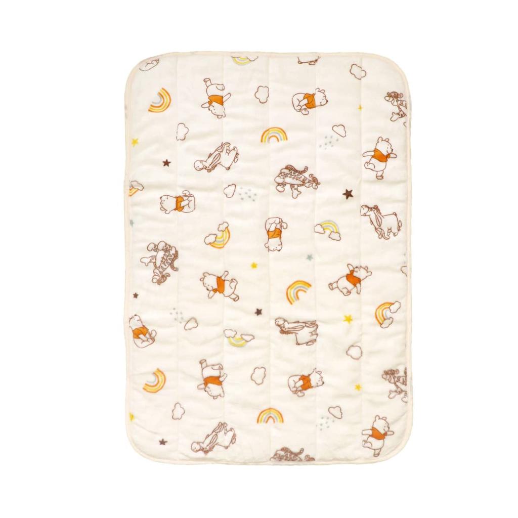 Un doudou Bebek Mini Boy Sıcak Su Geçirmez Yatak Pedi 60 x 90 cm Flanel Disney Pooh Friends Yumuşak dokunuşlu Su Geçirmez kauçuk köşeler ve NZ3230-A