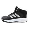 adidas Cloudfoam Thick Sole Synthetic Leather Wear-Resistant Non-Slip Mid-Top Marathon Running Shoes Men Sneakers Black AQ1362