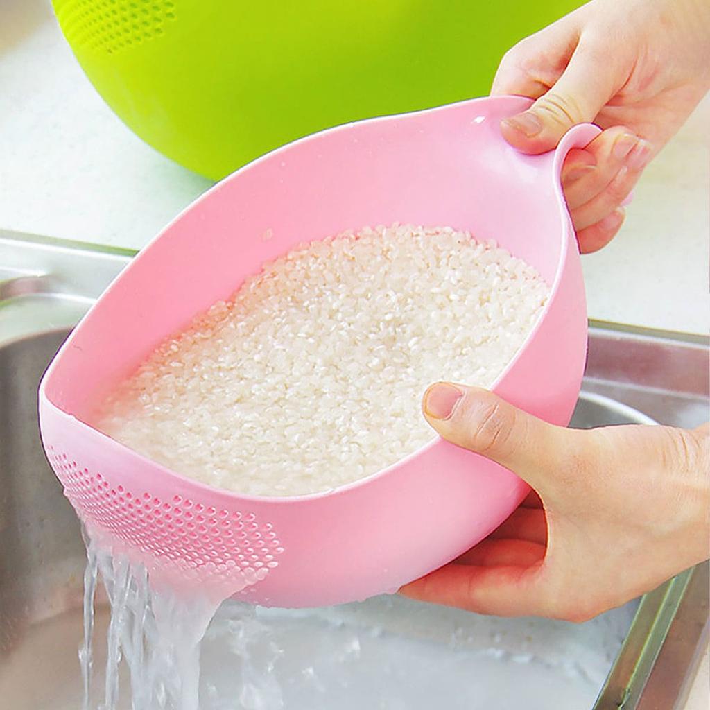 1PC-Rice Sieve Colander Sieve Rice Washing Filter Strainer Basket Kitchen Tools Food Beans Sieve Fruit Bowl Drainer