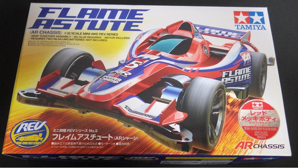Mini 4WD Flame Astute Red Metallic (AR Chassis)