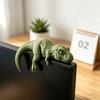 T-Rex & Spino Art Figurines – Nordic, Minimalist, Industrial. High-end Gift for Desk Decor.