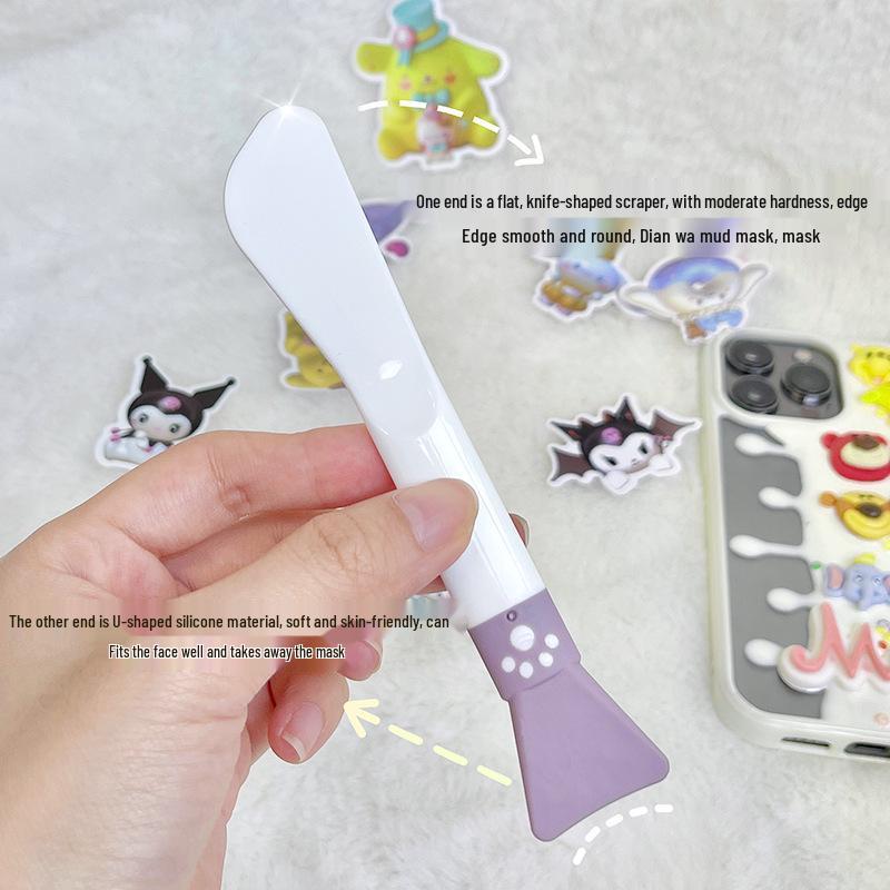 Gemeng Double-Headed Silicone Facial Cleansing & Mud Mask Brush Tool