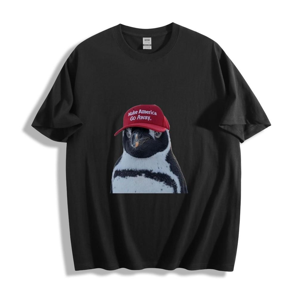 Meme Penguin ''Make America Go Away'' T-Shirt - Hilarious Meme Design Unisex Tee