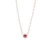 ESTELLE July Birthstone Ruby Necklace in 18K Pink Gold [WEB Exclusive] (0351-9588-0014-0000)