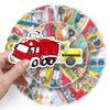 100 Transport Graffiti Stickers, Cross-border Cartoons, Children's Reward Stickers, DIY Water Cups, Suitcase Stickers