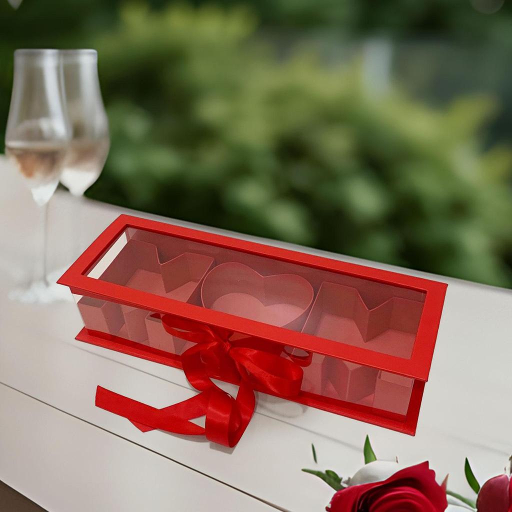 Mama Leere Blumenbox Muttertag Premium Elegant Ewige Seifenverpackungsbox für Partys Feiern Valentinstag DIY Dekorationen