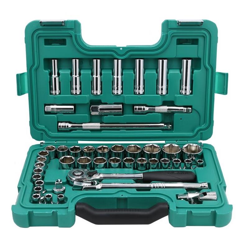 SATA 46-Piece Socket Set 46-Piece, 1/2-Inch Drive Metric/Imperial