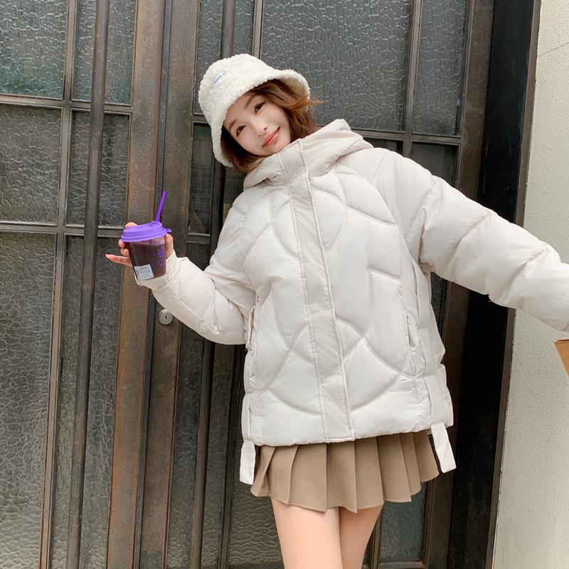 Lockere Brotkleidung Damen Winter Neu Kurz Lässig Mit Kapuze Große Größe Baumwollgepolsterte Kleidung, Baumwollgepolsterte Jacken und Jacken