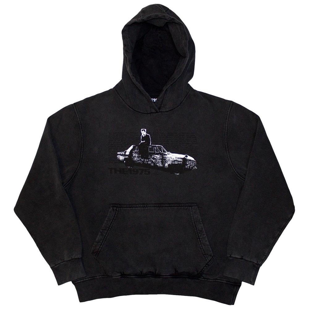 The 1975 Unisex Adult Car Photo Washed Hoodie