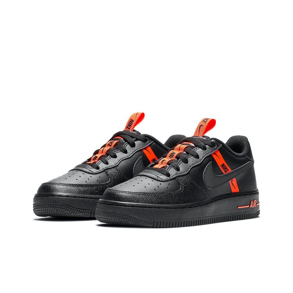 New Nike Air Force 1 Low LV8 KSA Worldwide Pack Black Total Orange GS CT4683-001