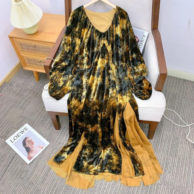 

2025 Женское платье-сетка для отдыха на открытом воздухе с принтом «Свободная атмосфера» L