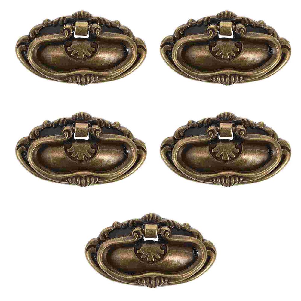 5pcs Furniture Handles Drawer Cabinet Handles Jewelry Box Decorative Pull Handles Vintage Drawer Knobs Furniture Hardware