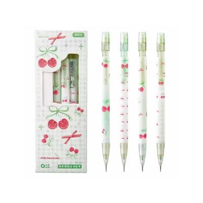 4 Pezzi Matita Meccanica Ergonomica in Plastica Con Gommino Piccolo 0.5MM Matita Automatica da Disegno Per Prendere Appunti Schizzi