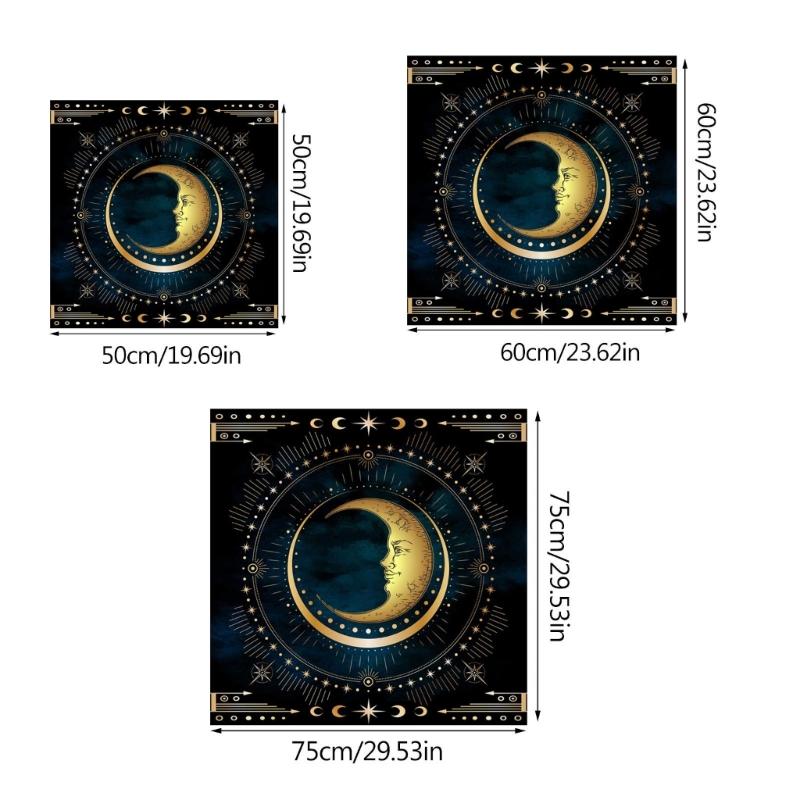 Square Flannelette Tarot Altar Cloth Board Game Pad Astrological Oracles Pad Table Cover Card Mat Divinations Tablecloth