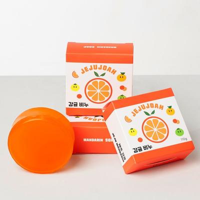 Sapone all'arancia mandarino di Jeju ecologico Sapone neutro Saponetta per il corpo Sapone per il lavaggio del viso 110g
