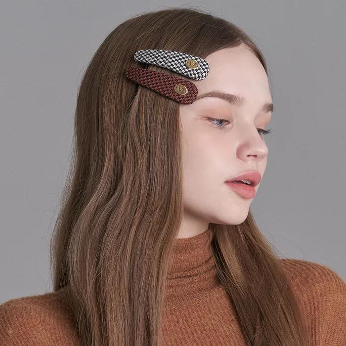 Houndstooth Hair Clip Alberta (4 Colors)