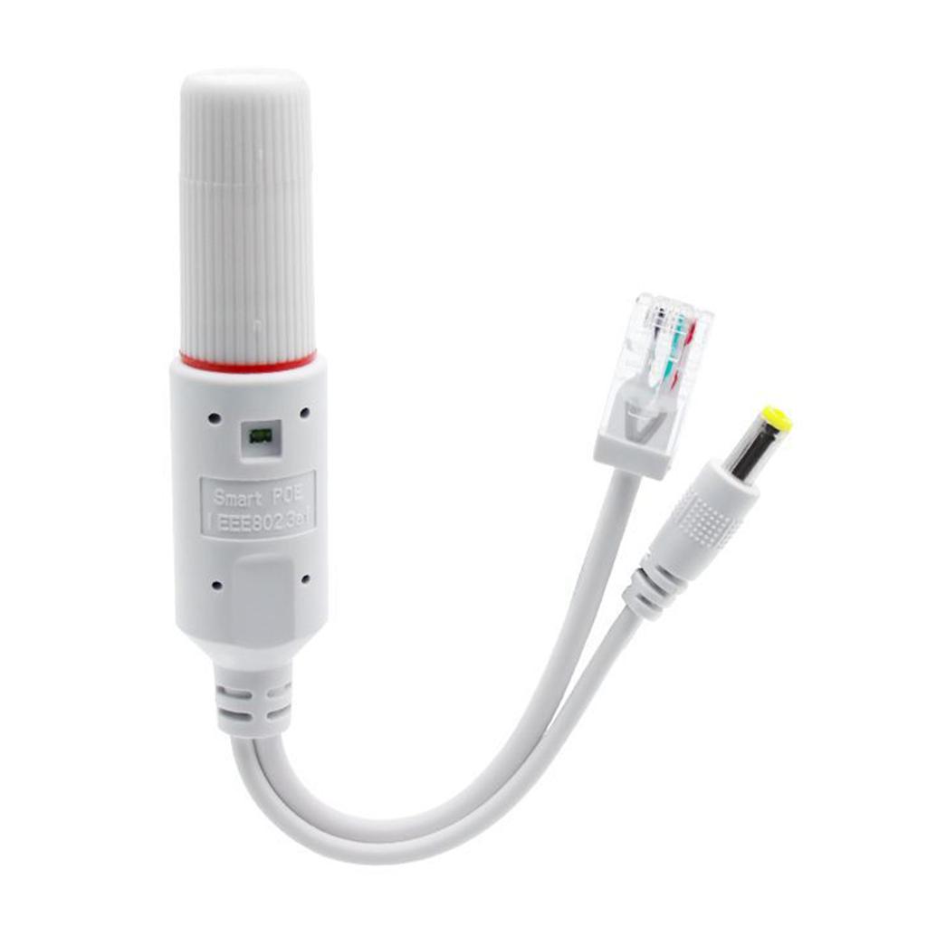 Active 48V To 12V Waterproof PoE Splitter Adapter IEEE 802.3af Compliant for IP Camera VoIP Phone Tech Gadgets