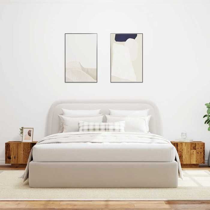 VidaXL Bedside Table Old Wood 100x35x40 Cm Engineered Wood, Nightstand, Side Table for Bedroom, 3329173