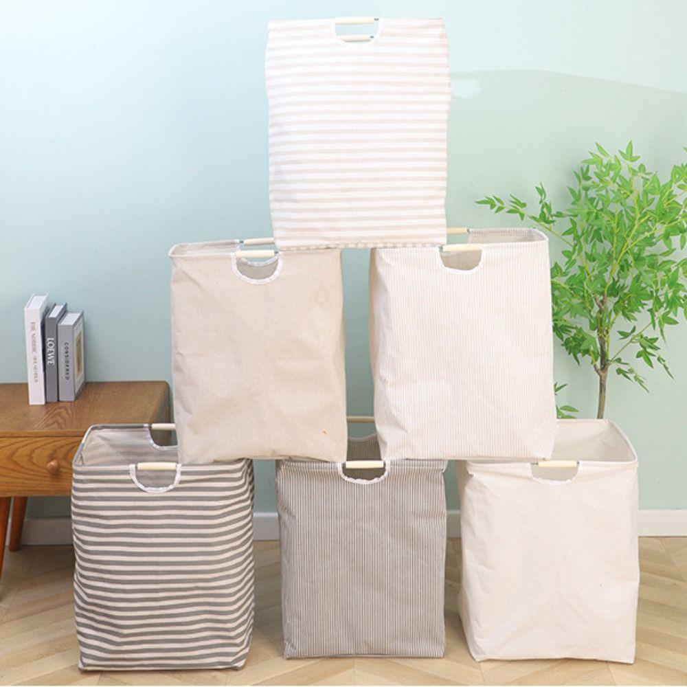 With Handle Laundry Basket Collapsible Laundry Storage Hamper  Bathroom Accessories