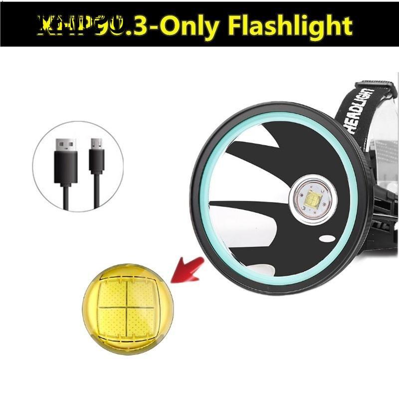 XHP50 LED Headlight 3 Mode Zoom Headlight High Power Flashlight 18650 Rechargeable Outdoor Headlight