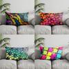 Home Decor Colorful Abstract Pattern Pillowcase Suitable For Sofa Bedroom Car Pillow Cover Cushion Rectangular Back Cushion