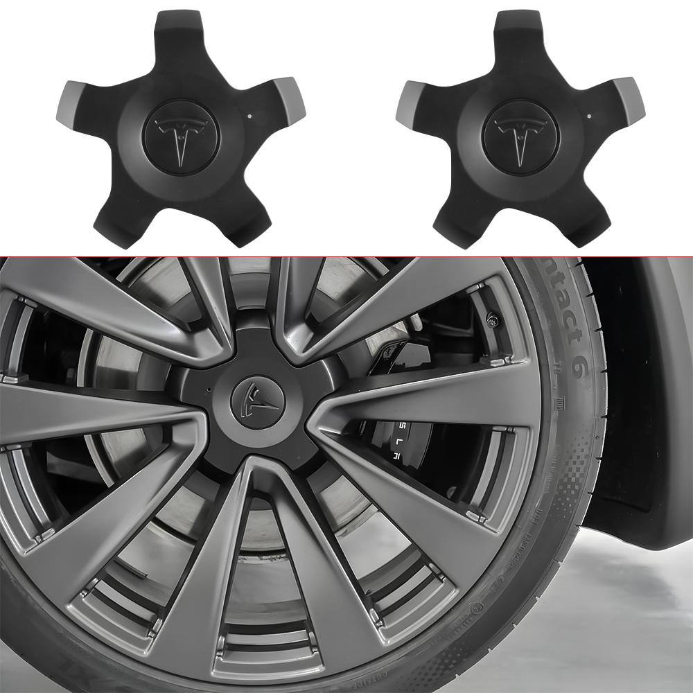 4pcs 22 Inch For Tesla Model X Car Wheel Center Hub Cap Emblem Cover Vehicle Tire Badge Hubcaps Decor Accessories Auto Styling
