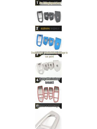 21 GS4 PLUS Glass Lift Trim & Window Switch Decor for GS4 - Car Accessories