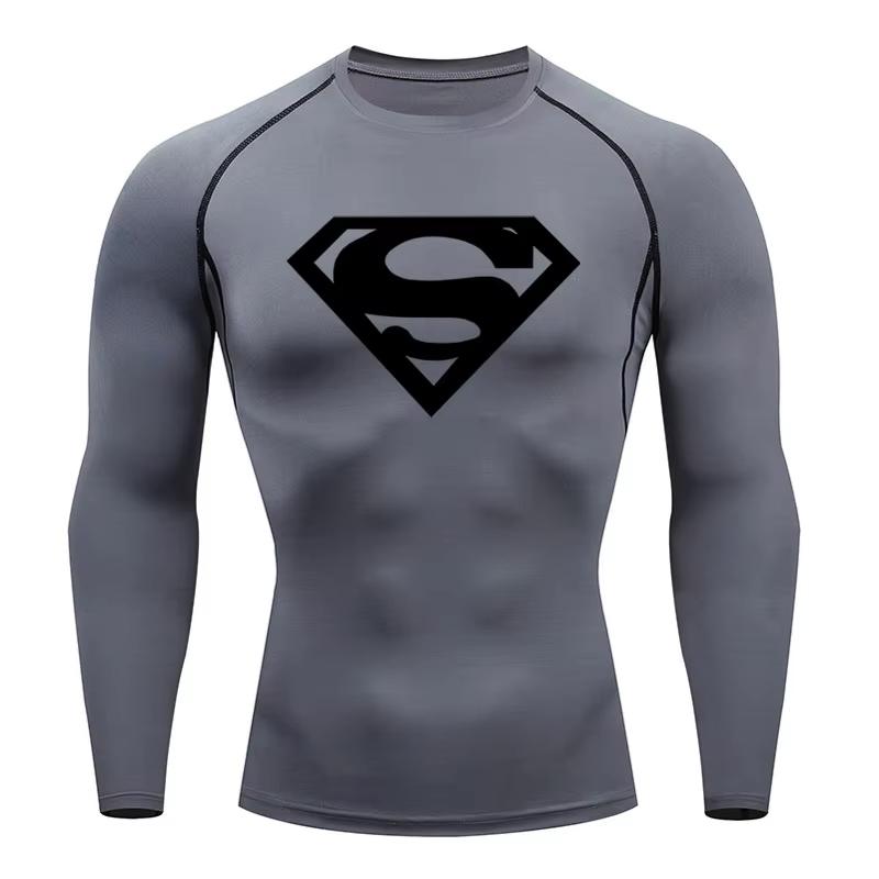 

Men Running Compression T-shirt Long Sleeves Sport Tees Gym Fitness Sweatshirt Male Jogging Tracksuit Homme Athletic Shirt Tops S