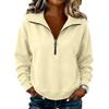 Women's Fashion Zip Up Long Sleeve Neck Sweatshirt
