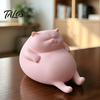 Cute Room Decor Aesthetic 3D Printed Fat Cat Figurine, Lazy Statue, Desktop Gadgets for Stress Relief Minimalist Tabletop Ornament Office Desk