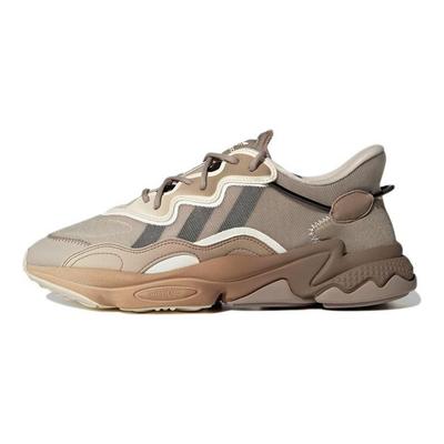 Originals Ozweego Retro Sports Non-Slip Durable Low-Top Lifestyle Casual Shoes Unisex Casual Shoes Brown Gray HQ6325