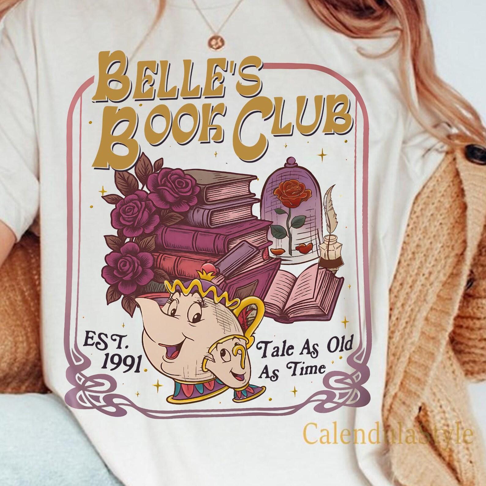 Beauty And The Beast, Belle s Book Club Shirt, Tale As Old As Time Belle’s Book Cafe Shirt, Belle Princess Tee, France Est 1991 Shirt L