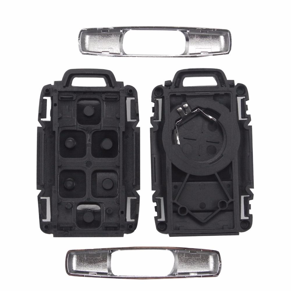 jingyuqin 5 Buttons Remote Car Key Blank Keyless Entry Fob Shell Transmitter For Chevrolet GMC Truck Smart Key
