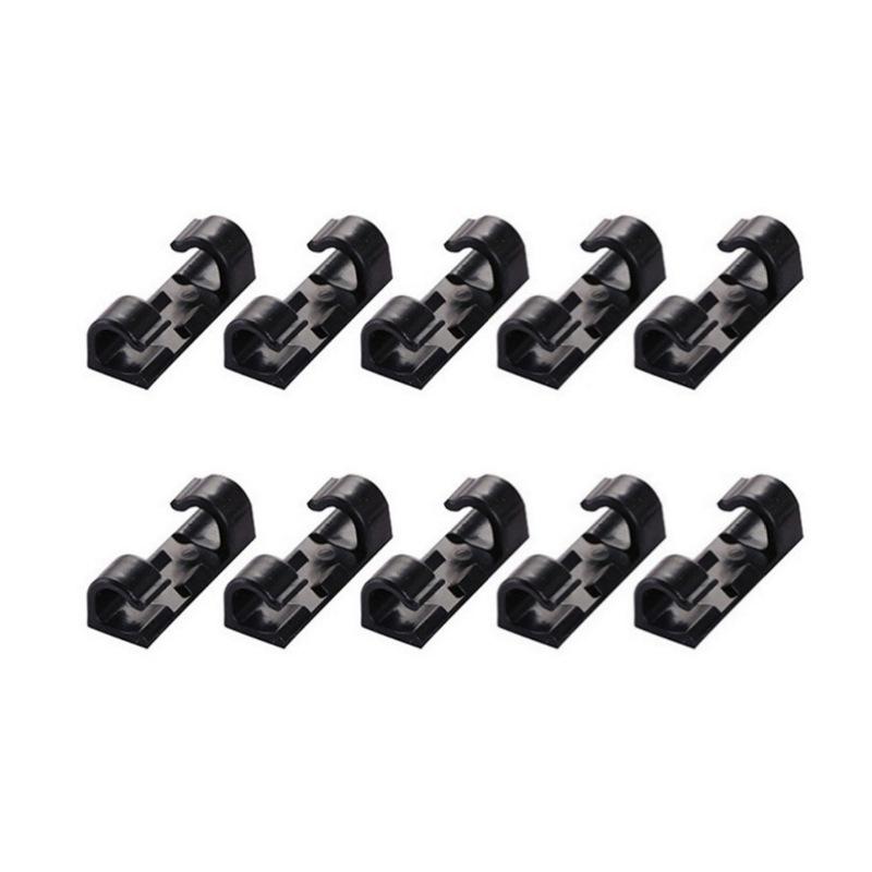 20pcs Upgraded Cable Holder, Cable Management Cord Organizer Clips Self Adhesive for Desktop USB Charging Cable Power Cord