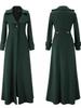 Cappotto da donna in lana con revers extra-lungo: Trench monocolore Autunno/Inverno.