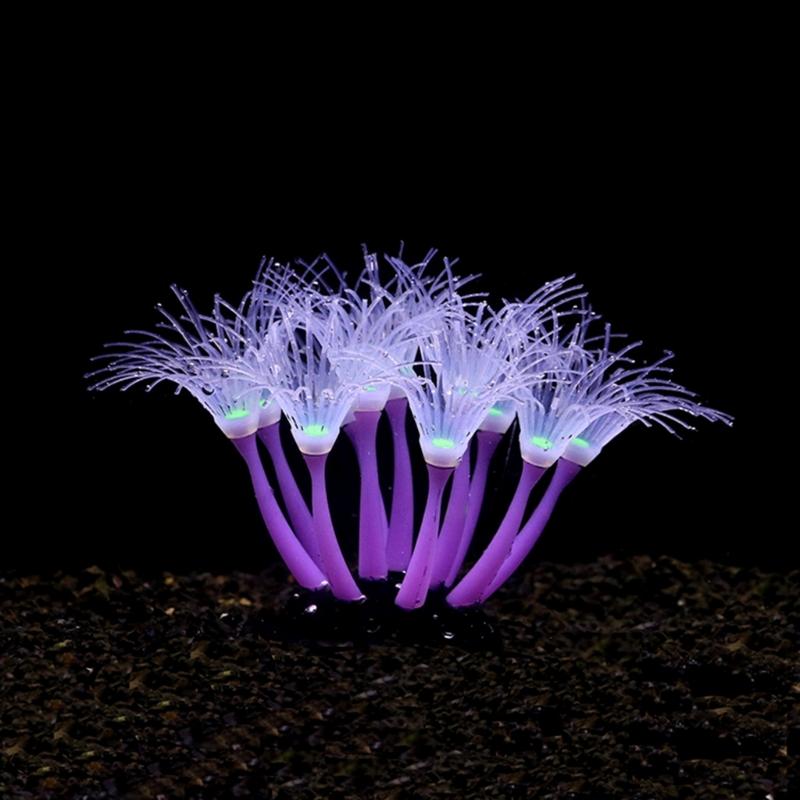 

Delicate Mini Coral Terrarium Coral Clump Naural Appearance Aquarium Decor 1 фіолетовий