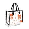 Cute Squirrel Pattern Casual Daily Tote Bag Lightweight Portable Shopping Handbag for Women Outdoor Use
