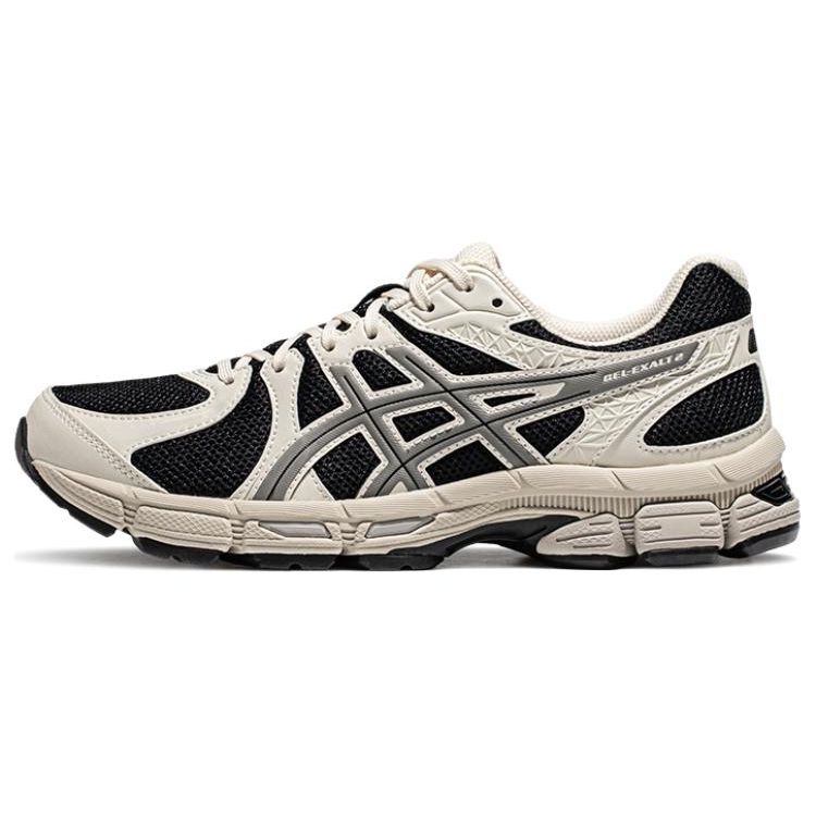 Asics Gel-Exalt 2 Mesh Lace-Up Shock Absorbing Durable Low-Top Lifestyle Shoes Women Sneaker Beige Black 1012B868-002