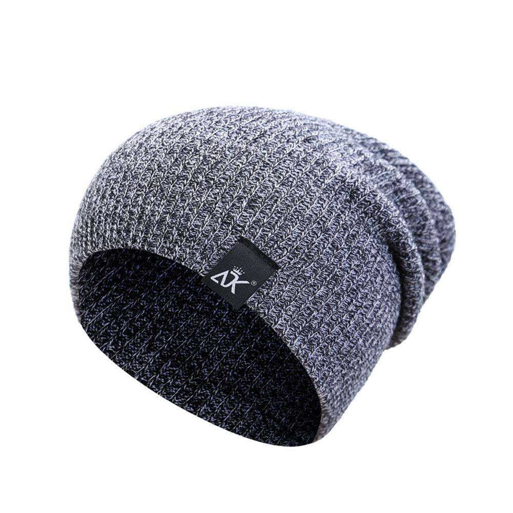 Baggy Beanies Winter Cap Outdoor Bonnet Skiing Hat Soft Knitted Hat for Man and Woman
