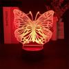 Stereo Butterfly 3d Night Light Crack Remote Control USB Plug Colorful Gradient Bedroom Atmosphere