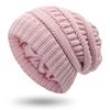 Winter Knitted Beanie Women's Thick Warm Beanie Skull Cap Women's Knitted Letter Hat Beanie Outdoor Riding Suit