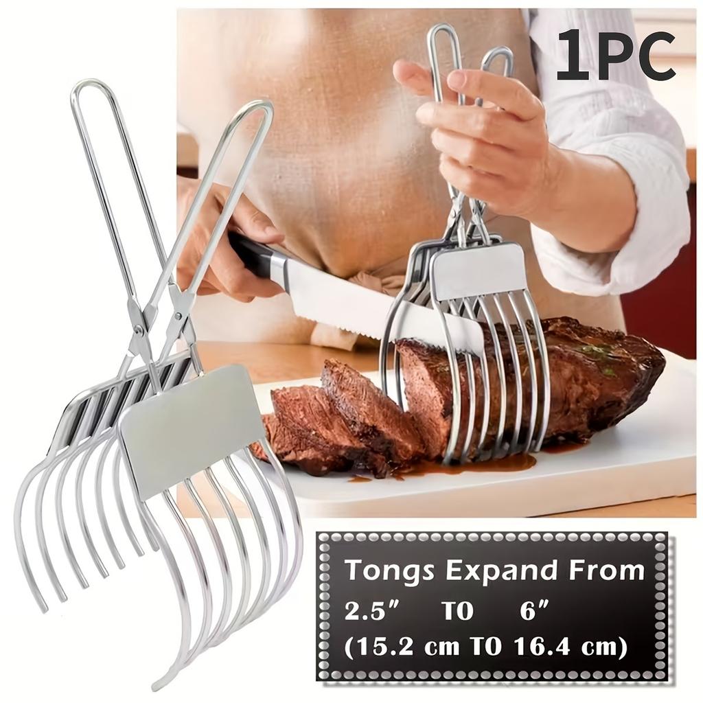 1 Τεμάχιο Μηχανή Κοπής Ψωμιού Ζαμπόν για Ψησταριά Εξωτερικού Χώρου Οικογενειακή Κουζίνα Ανοξείδωτο Ατσάλι Λαβίδα Τροφίμων